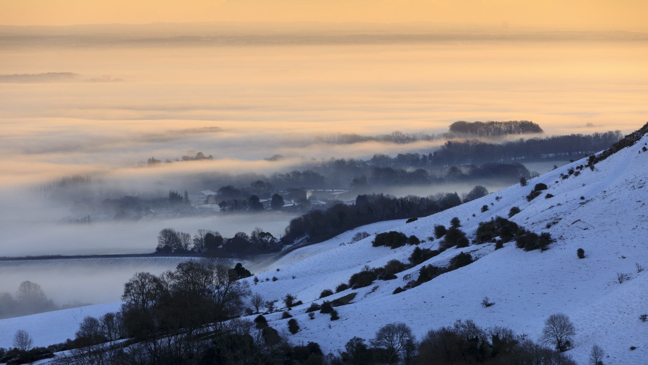 Saddlescombe Farm and Newtimber Hill